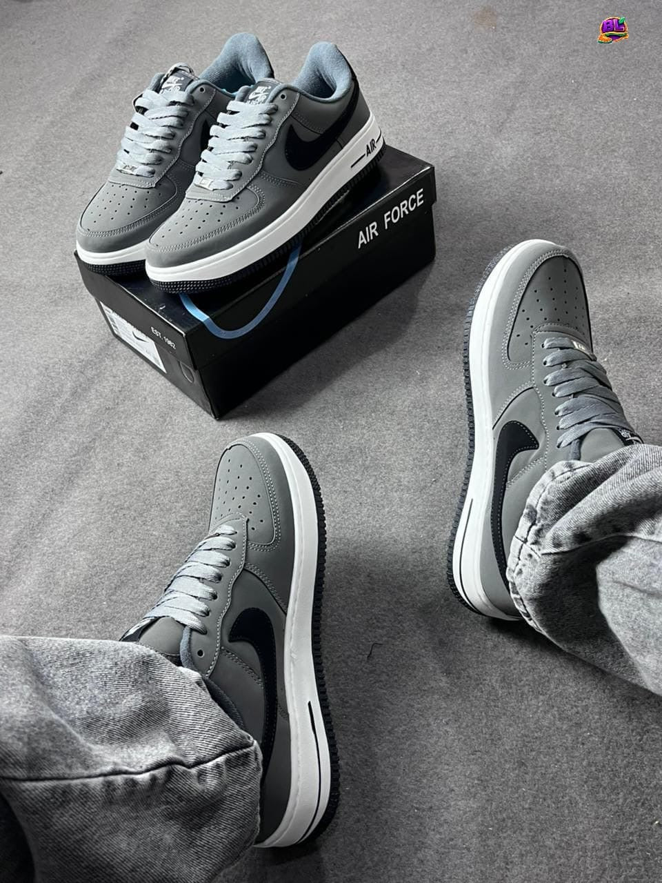 Nike Air Force 1 – Grey & Black